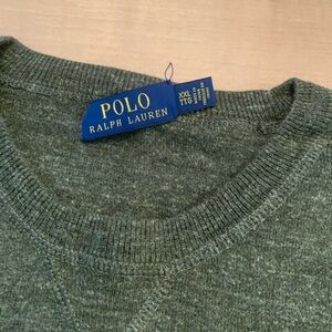 Polo by Ralph Lauren Men's Olive Crewneck Sweater